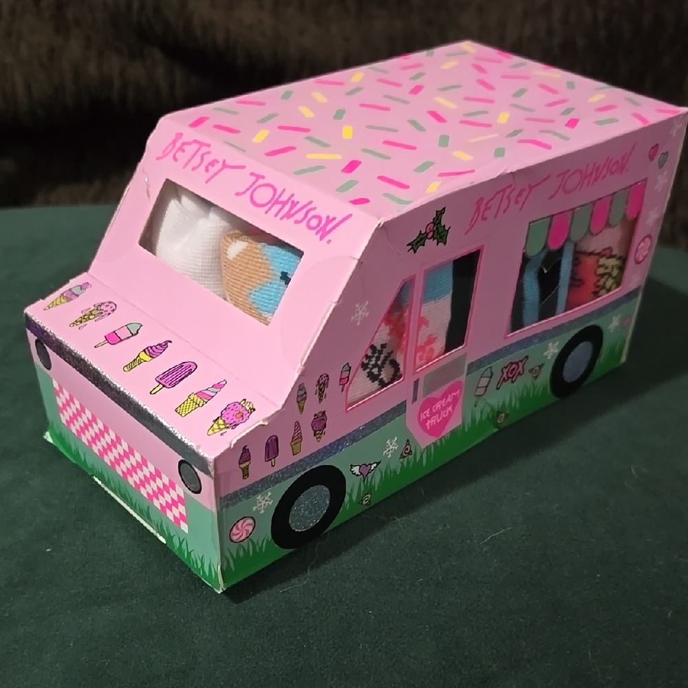 Betsey Johnson Ice Cream Truck Socks